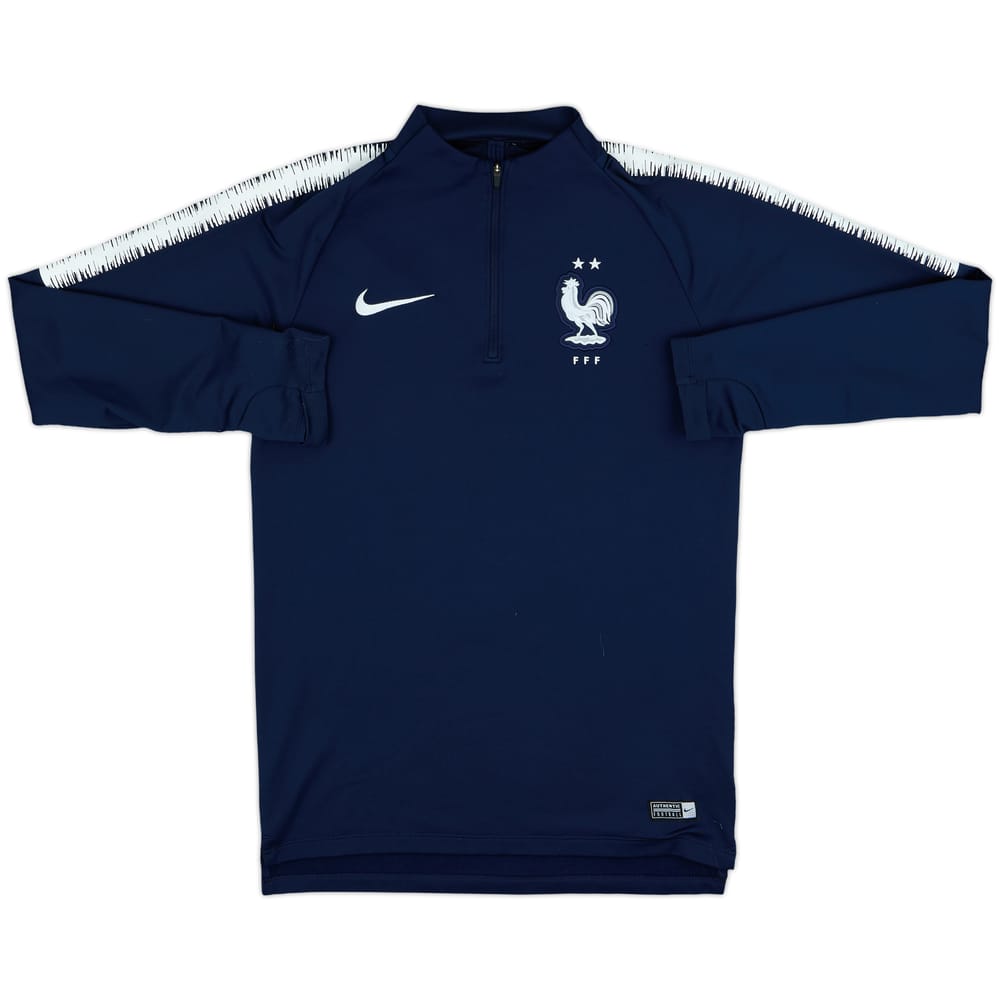 2018-19 France Nike 1/4 Zip Drill Top - 8/10 - (S)