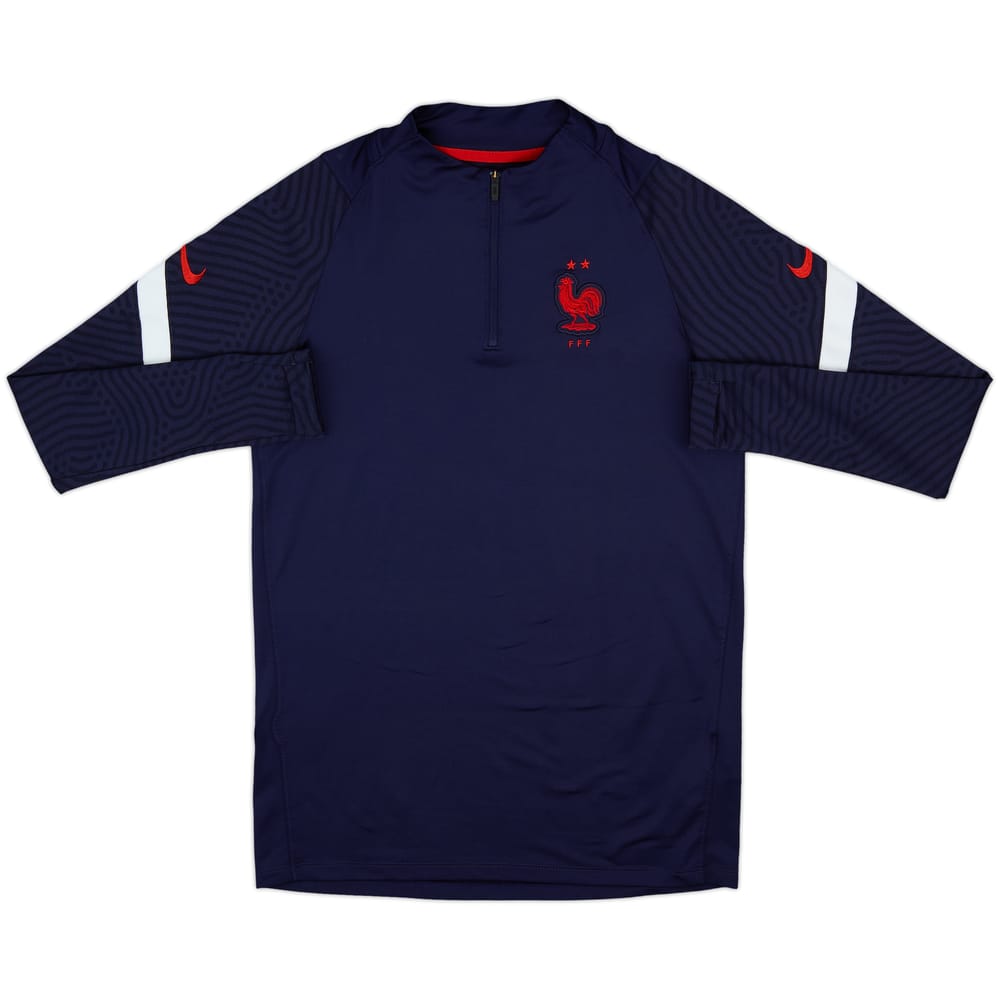 2020-21 France Nike 1/4 Zip Training Top - 8/10 - (S)