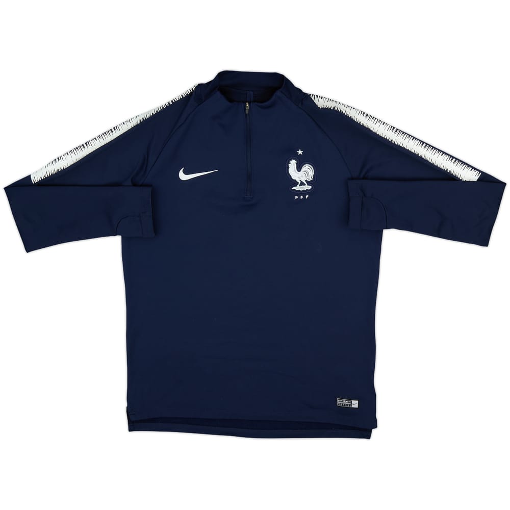 2018-19 France Nike 1/4 Zip Drill Top - 8/10 - (M)