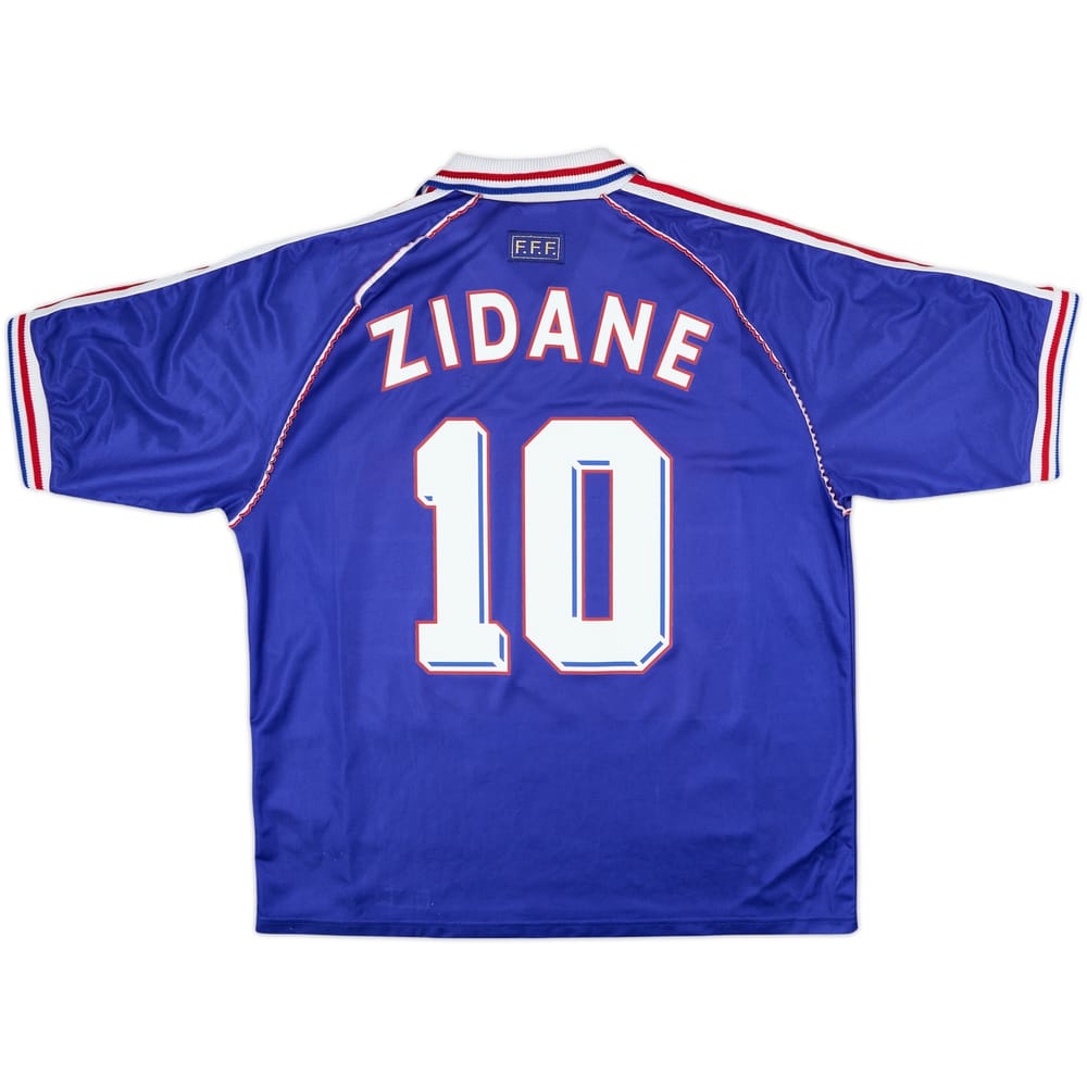 1998-00 France 'Pour Toi Zinedine Zidane' Home Shirt Zidane #10 - 6/10 - (XL)