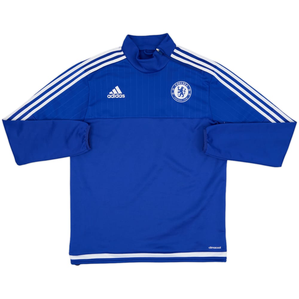 2015-16 Chelsea adidas 1/4 Zip Sweat Top - 8/10 - (L)