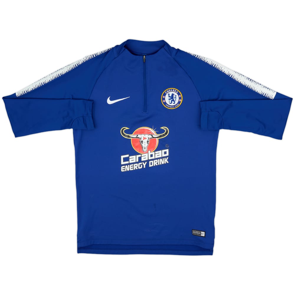 2018-19 Chelsea Nike 1/4 Zip Training Top - 7/10 - (S)