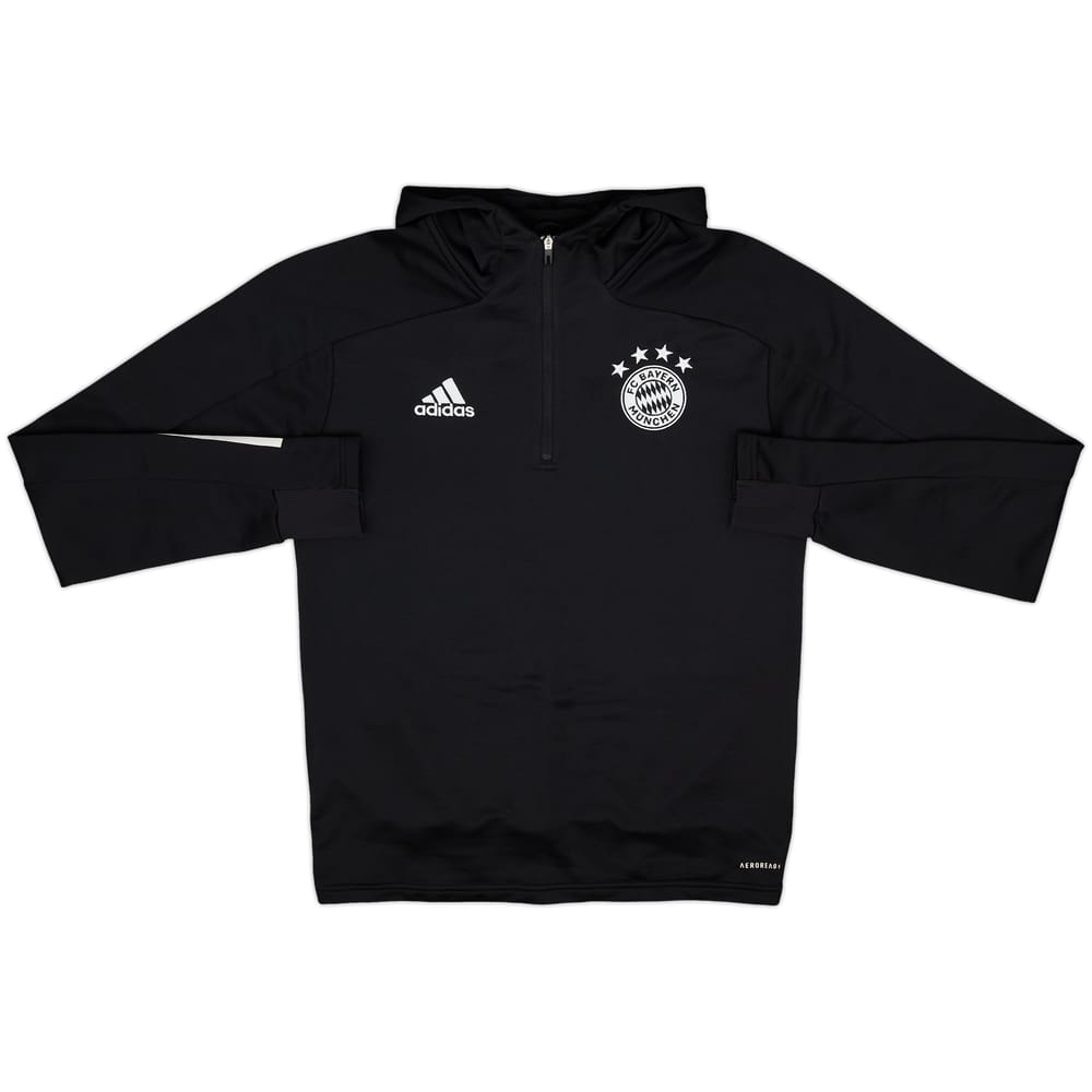 2020-21 Bayern Munich adidas 1/4 Zip Hooded Training Top - 8/10 - (S)
