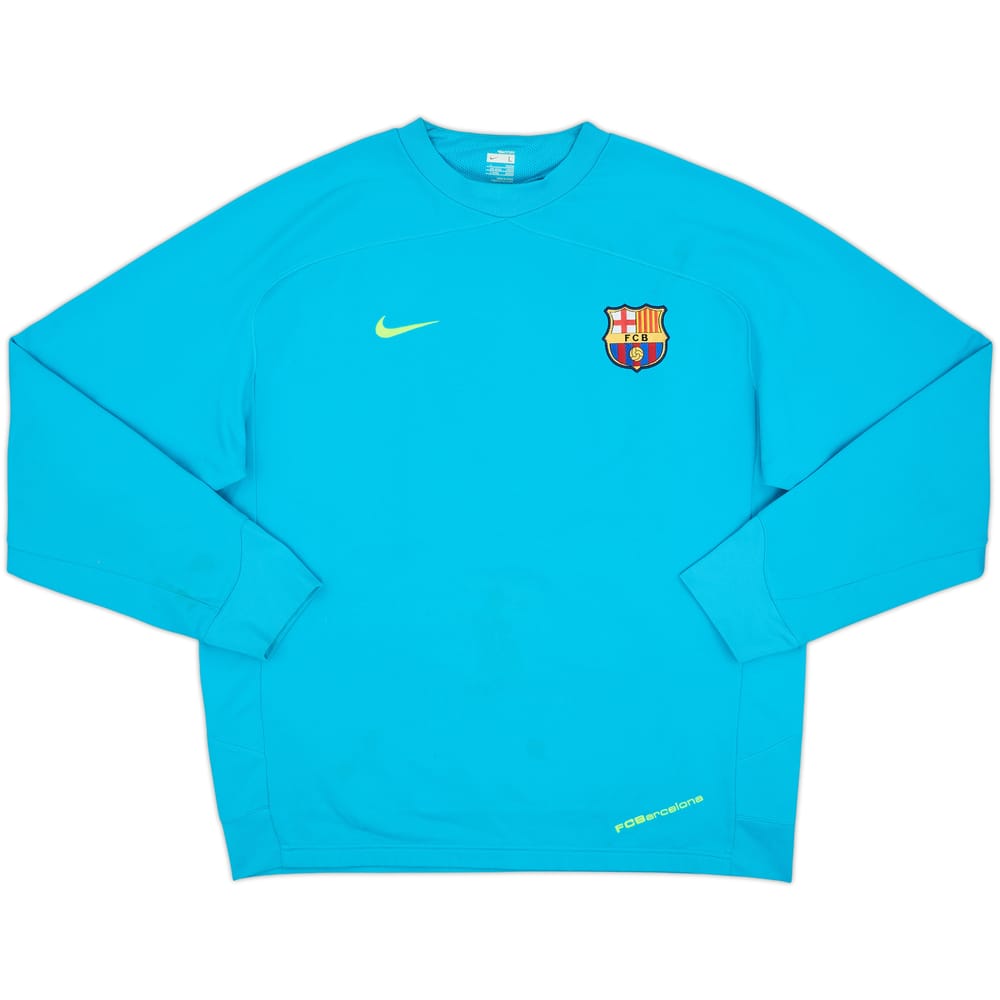 2007-08 Barcelona Nike Sweat Top - 8/10 - (L)