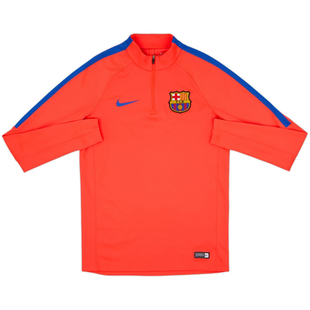 2016-17 Barcelona Nike 1/4 Zip Drill Top - 9/10 - (S)