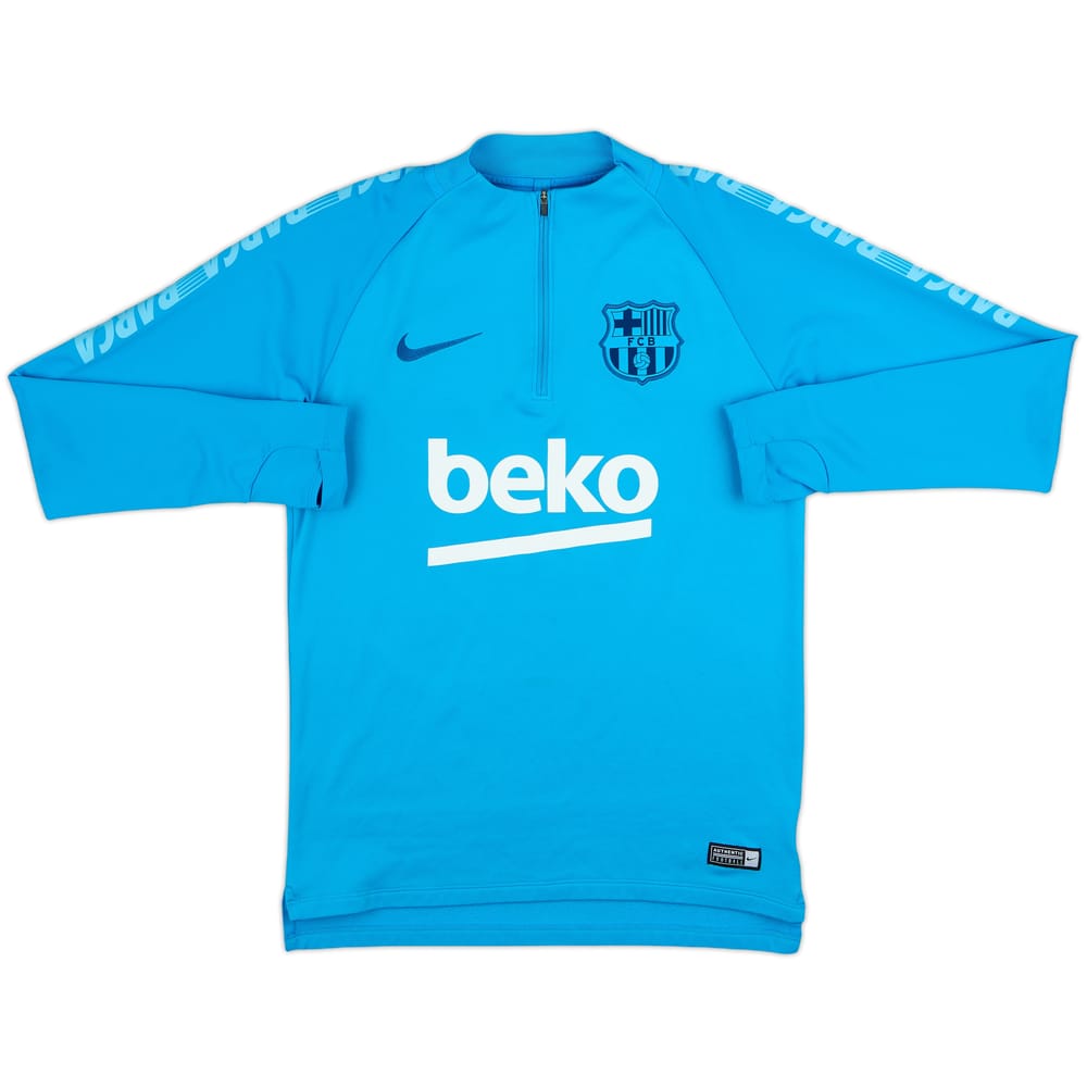 2019-20 Barcelona Nike 1/4 Zip Drill Top - 7/10 - (S)