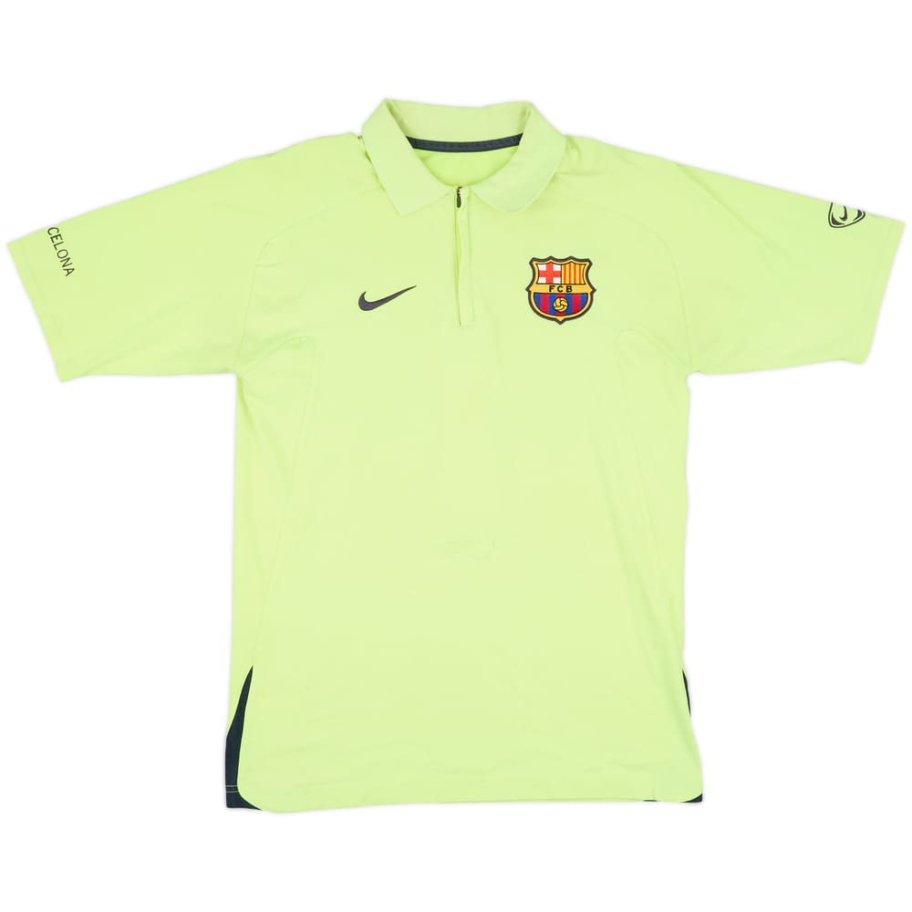 2005-06 Barcelona Nike 1/4 Zip Polo Shirt - 6/10 - (M)