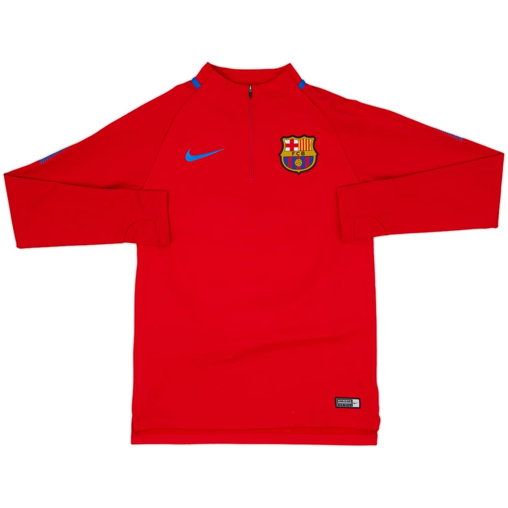 2017-18 Barcelona Nike 1/4 Zip Drill Top - 8/10 - (S)