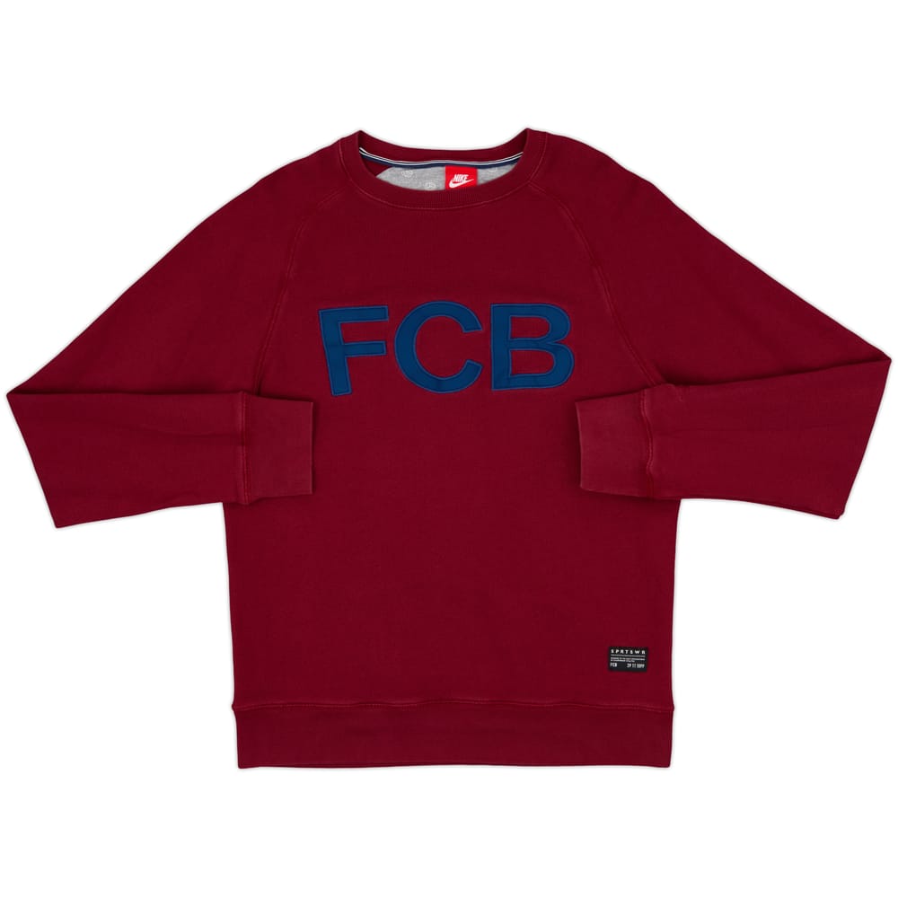 2013-14 Barcelona Nike Sweat Top - 8/10 - (S)