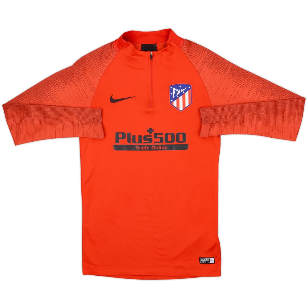 2019-20 Atletico Madrid Nike 1/4 Zip Drill Top - 8/10 - (XS)