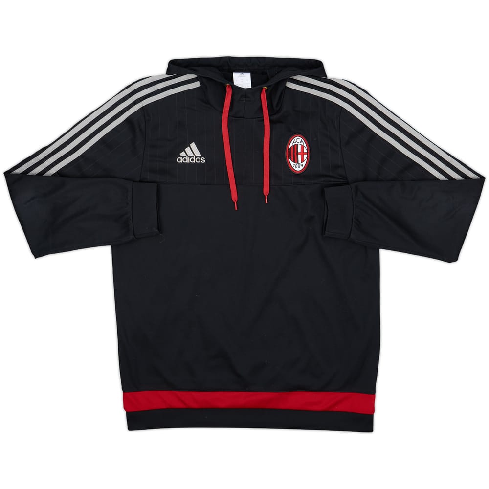2015-16 AC Milan adidas Hoodie - 9/10 - (M)