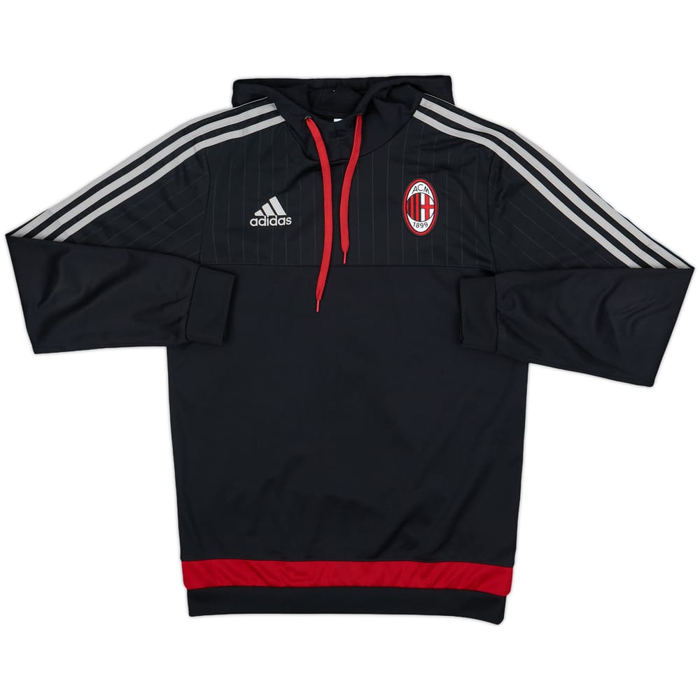 2015-16 AC Milan adidas Hoodie - 9/10 - (S)