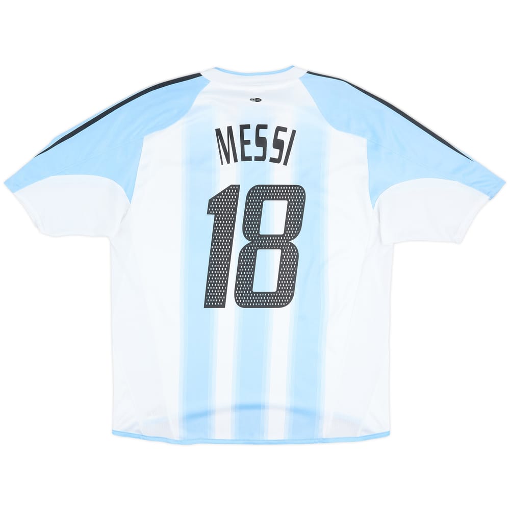 2004-05 Argentina Home Shirt Messi #18 - 5/10 - (L/XL)