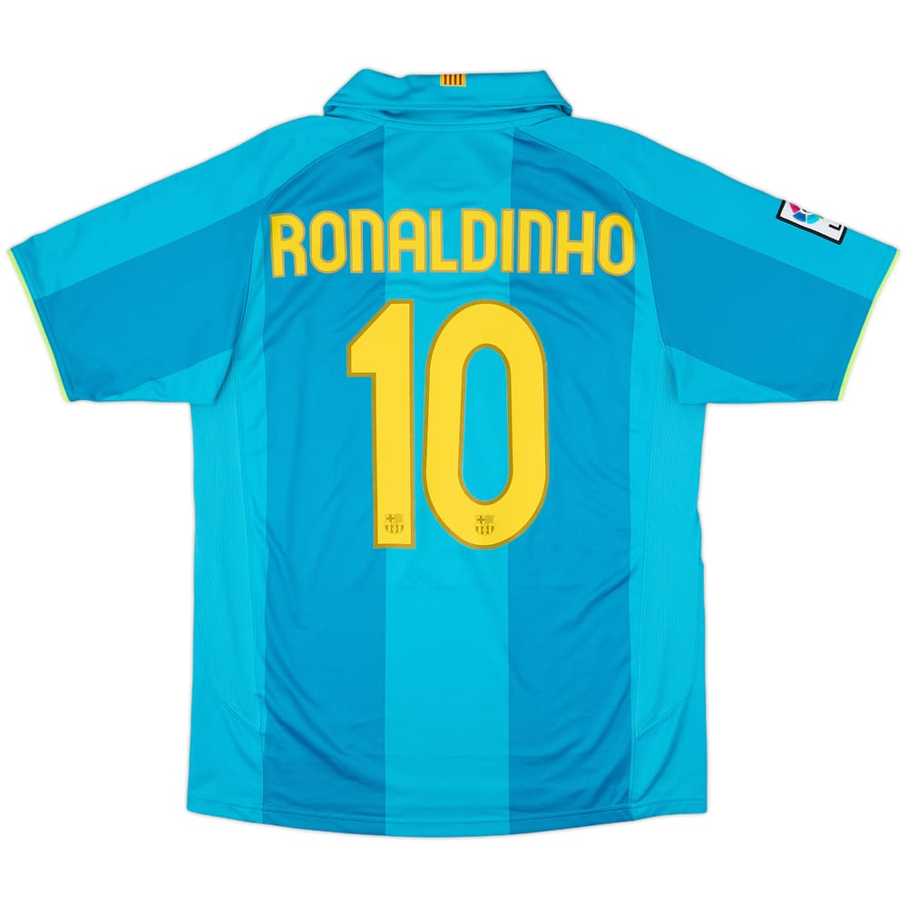 2007-09 Barcelona Away Shirt Ronaldinho #10 - 6/10 - (M)