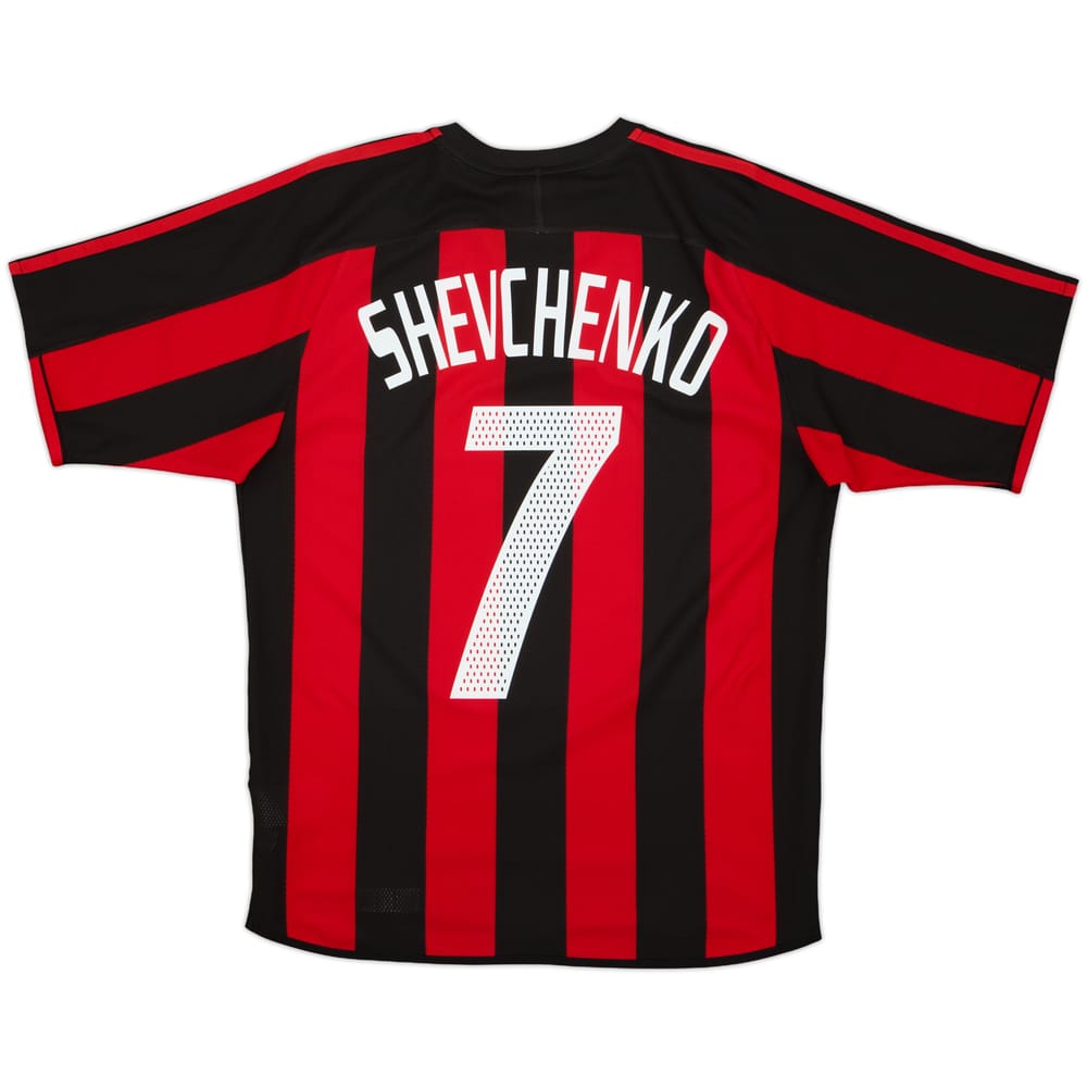 2003-04 AC Milan Home Shirt Shevchenko #7 - 7/10 - (S)