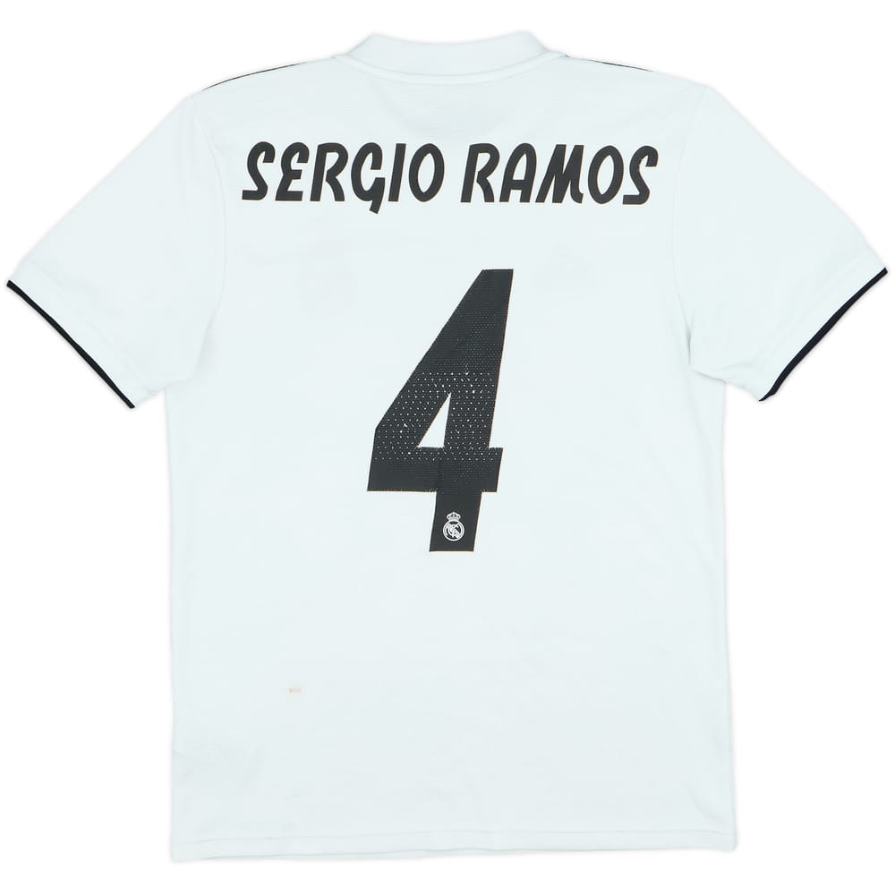2018-19 Real Madrid Home Shirt Sergio Ramos #4 - 6/10 - (S)