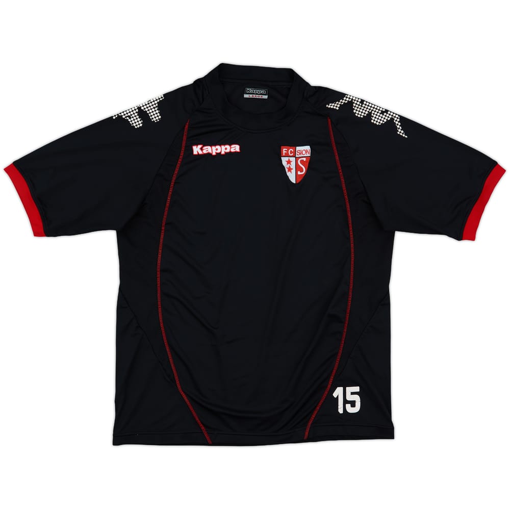 2010-11 FC Sion Kappa Player Issue Training Shirt #15 - 8/10 - (L)