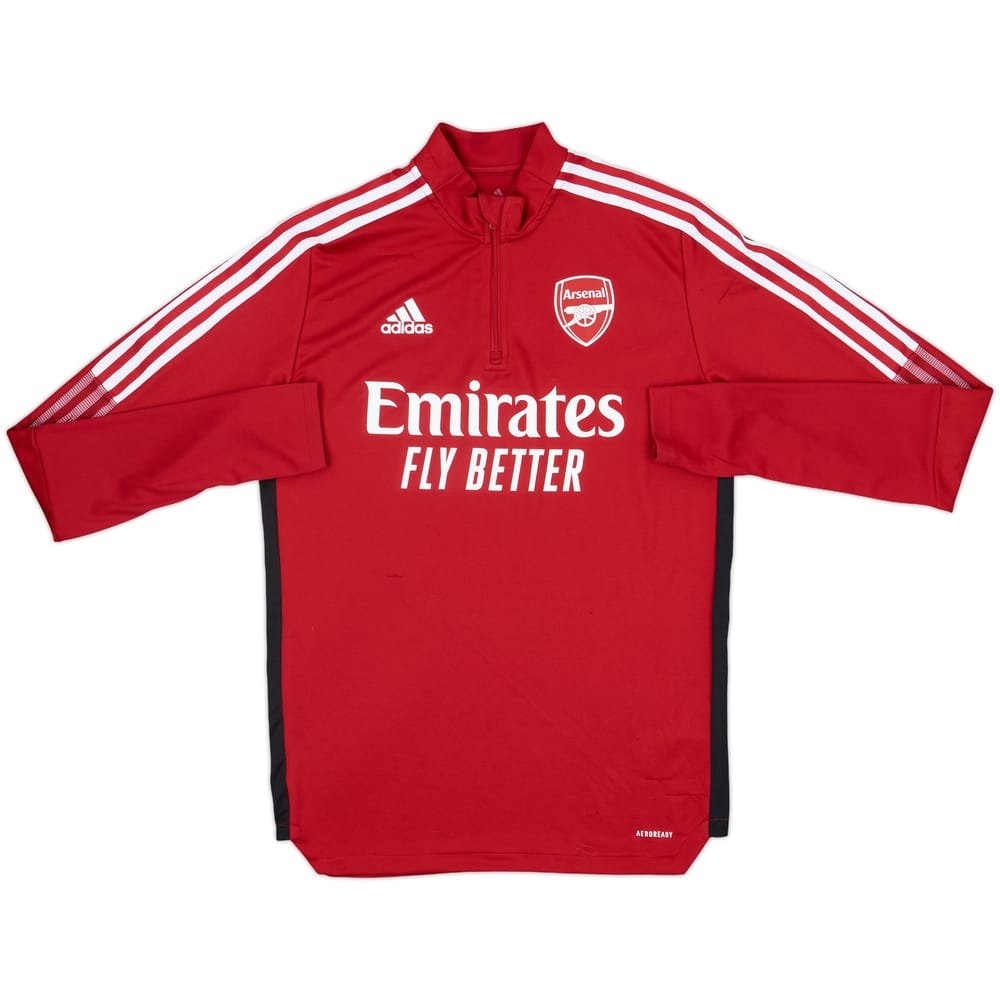2021-22 Arsenal adidas 1/4 Zip Drill Top - 8/10 - (M)