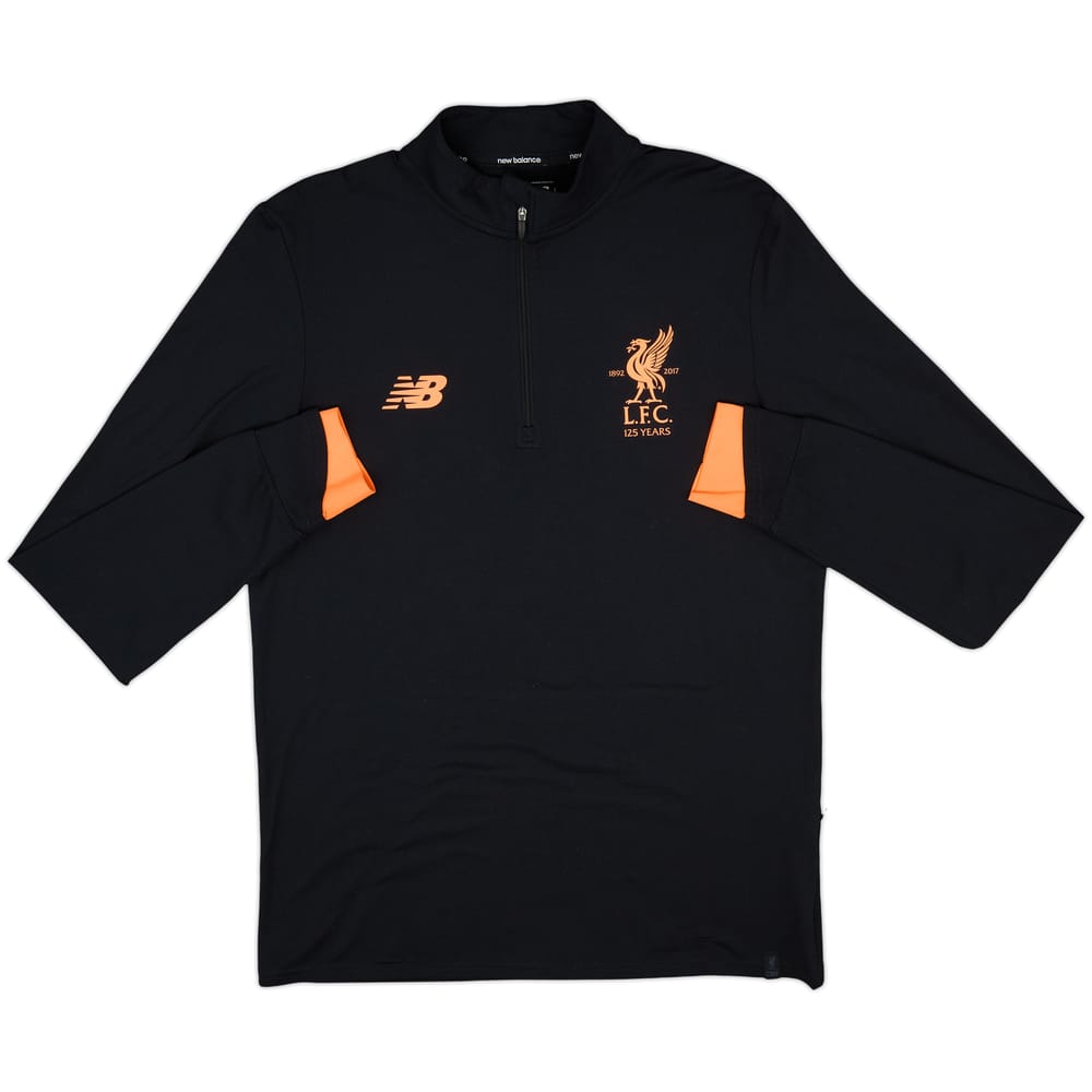 2017-18 Liverpool New Balance 1/4 Zip Drill Top - 10/10 - (L)