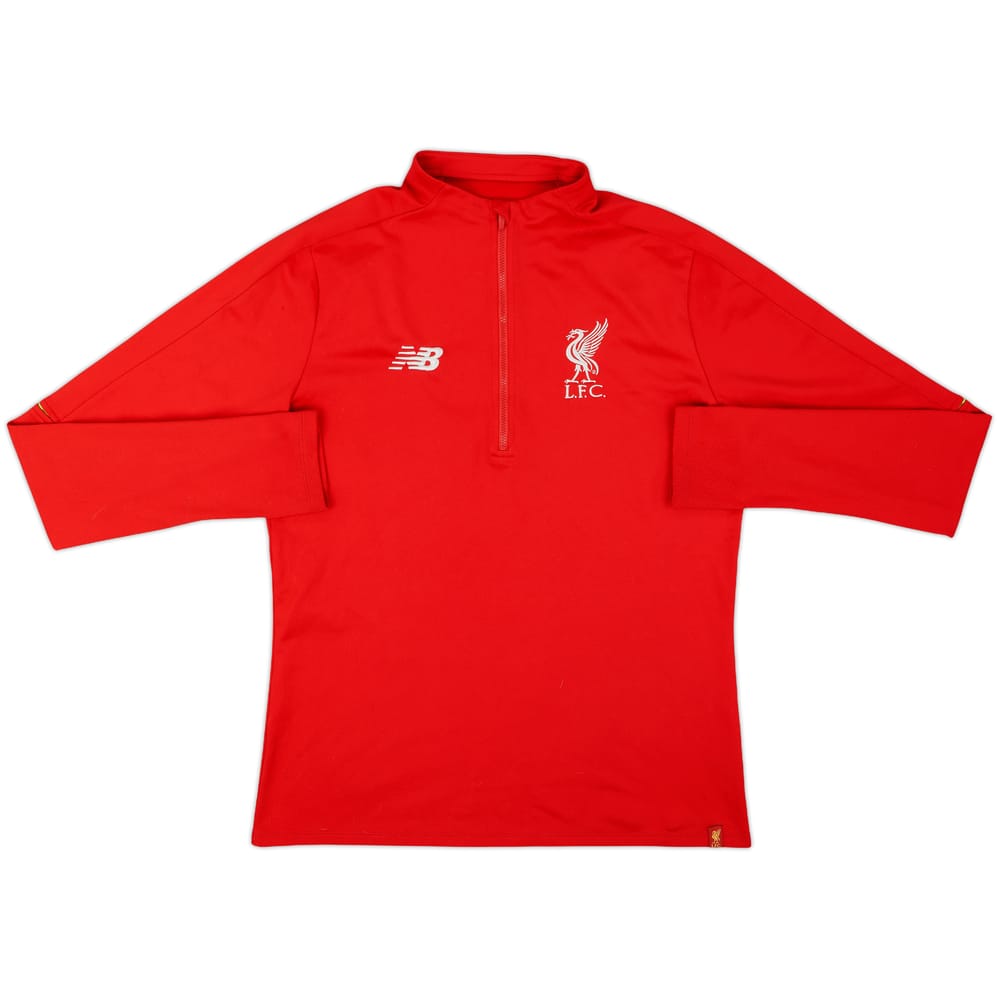 2018-19 Liverpool New Balance 1/4 Zip Drill Top - 8/10 - (M)