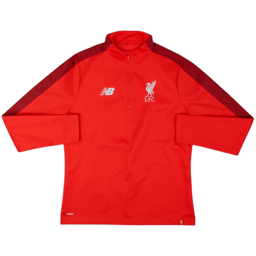 2018-19 Liverpool New Balance 1/4 Zip Sweat Top - 8/10 - (L)