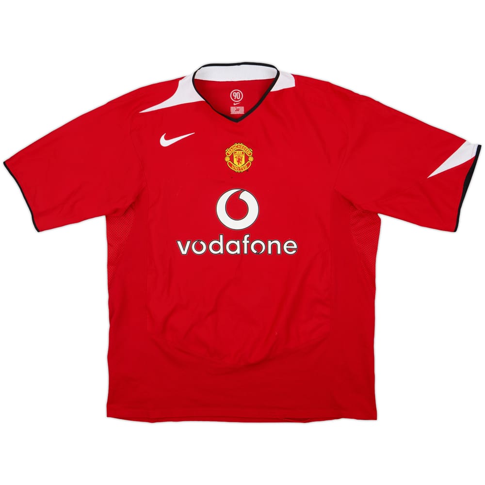2004-06 Manchester United Home Shirt - 5/10 - (XL)