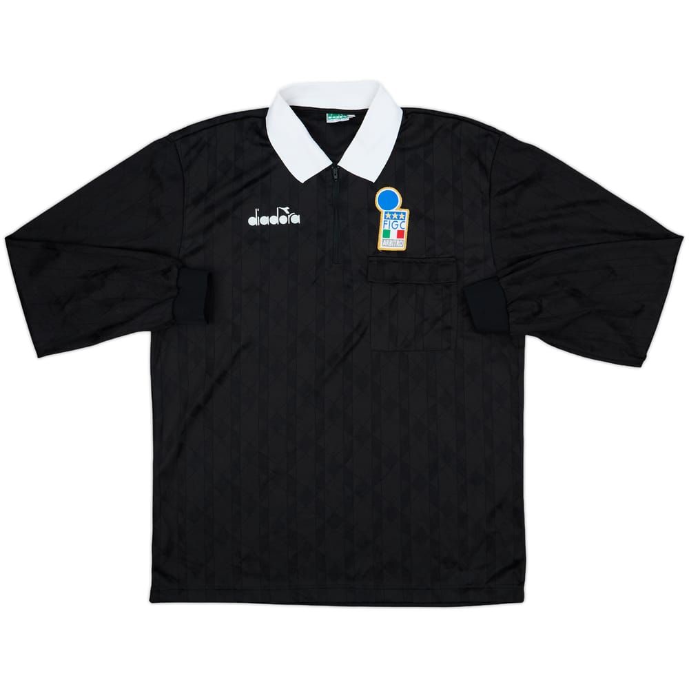 1990s Italy FIGC Diadora Referee L/S Shirt - 9/10 - (XL)