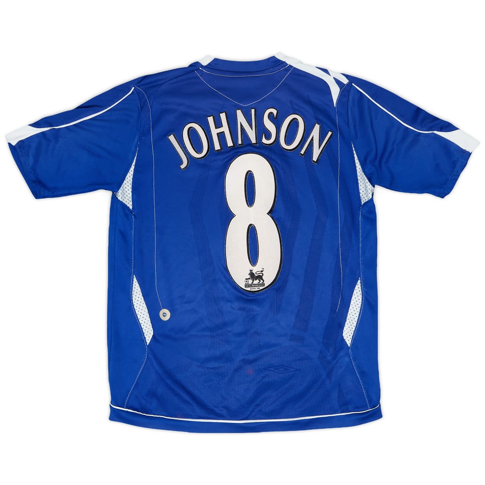 2006-07 Everton Home Shirt Johnson #8 - 6/10 - (L.Boys)