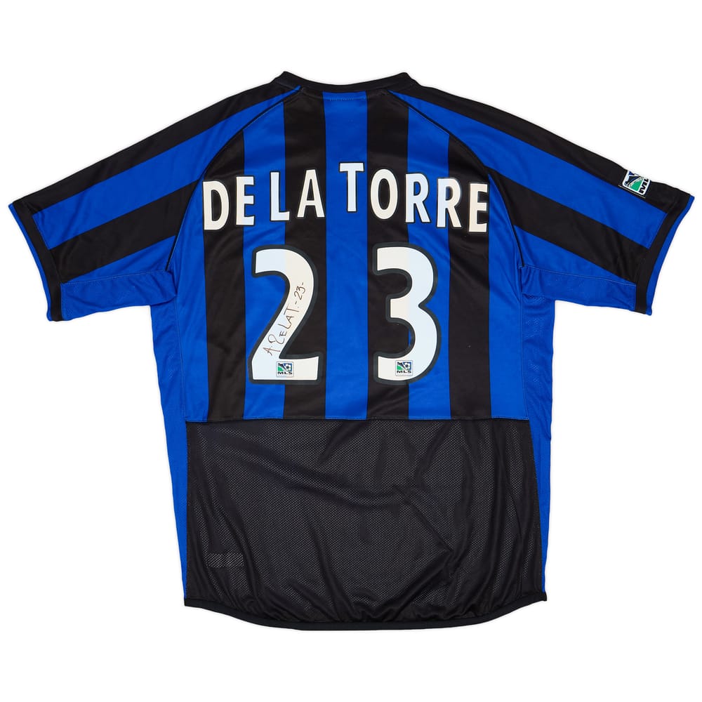 2004 Colorado Rapids Match Issue Signed Home Shirt De La Torre #23
