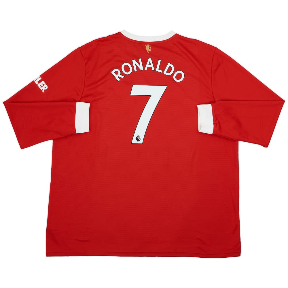 2021-22 Manchester United Home L/S Shirt Ronaldo #7 (3XL)