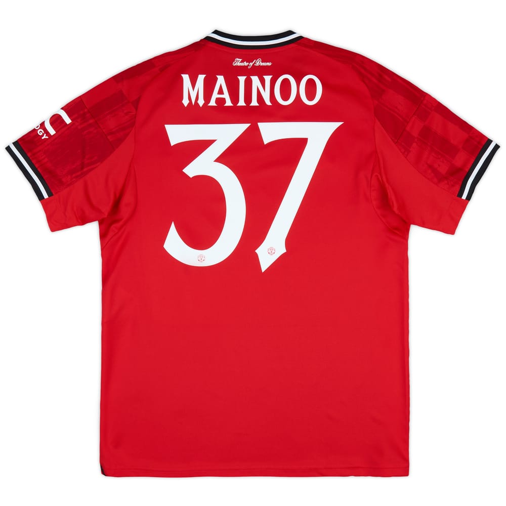 2025-26 Manchester United Home Shirt Mainoo #37