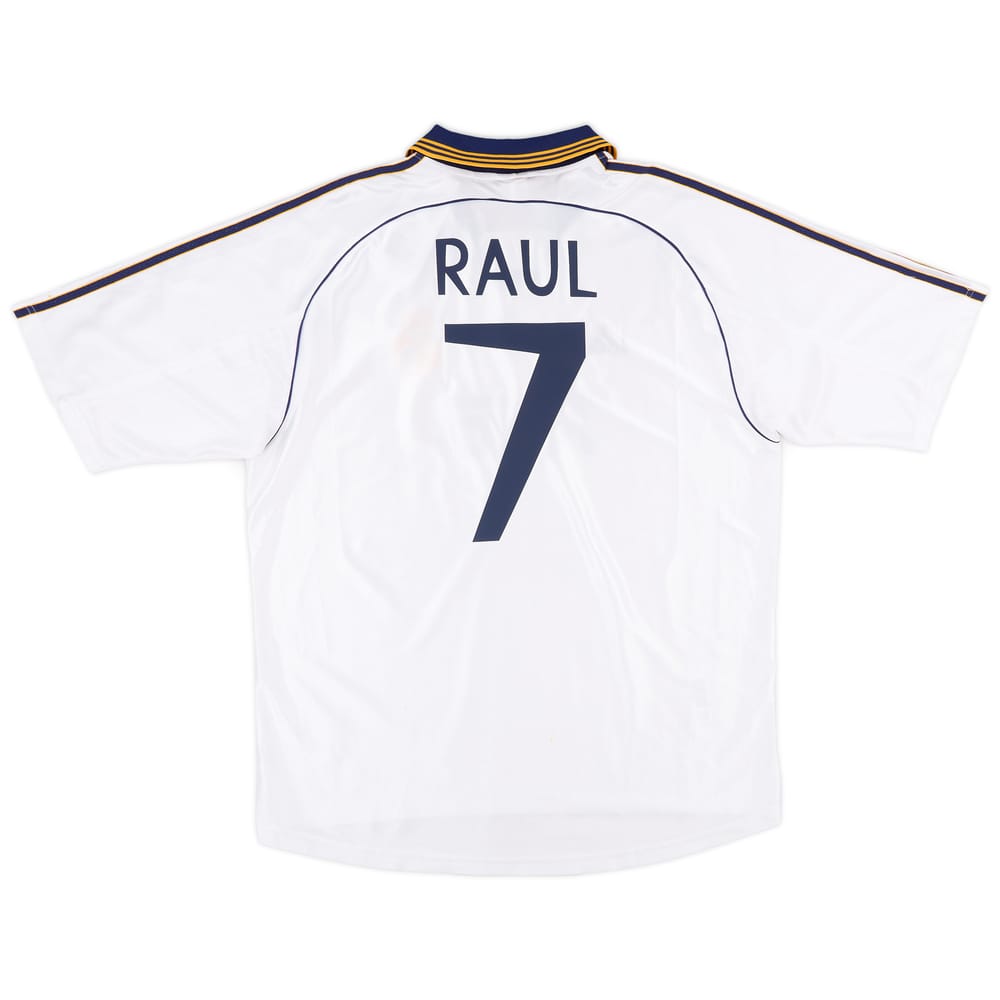 1998-00 Real Madrid Home Shirt Raul #7 - 8/10 - (XL)