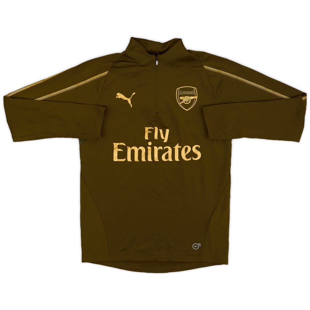 2017-18 Arsenal Puma 1/4 Zip Training Top - 9/10 - (XL)