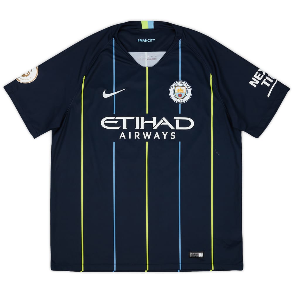2018-19 Manchester City Away Shirt Champions #19 - 8/10 - (XL)