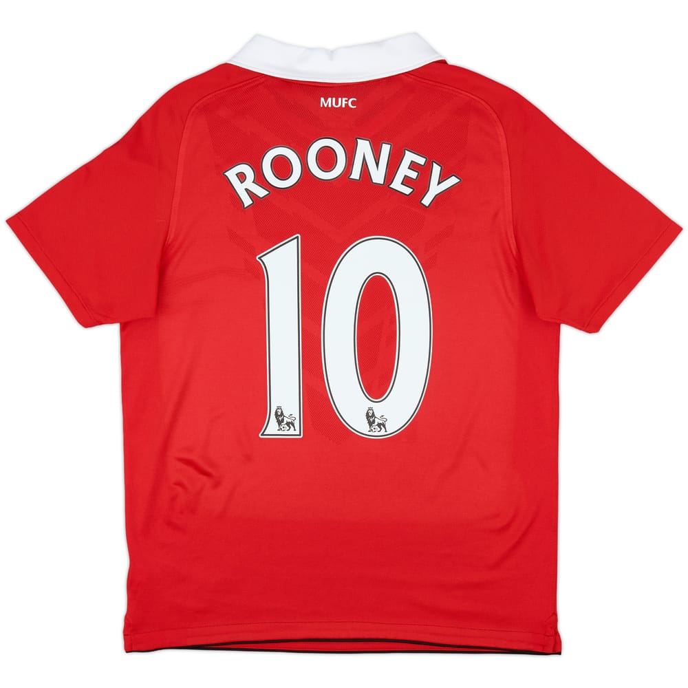 2010-11 Manchester United Home Shirt Rooney #10 - 8/10 - (XL.Boys)