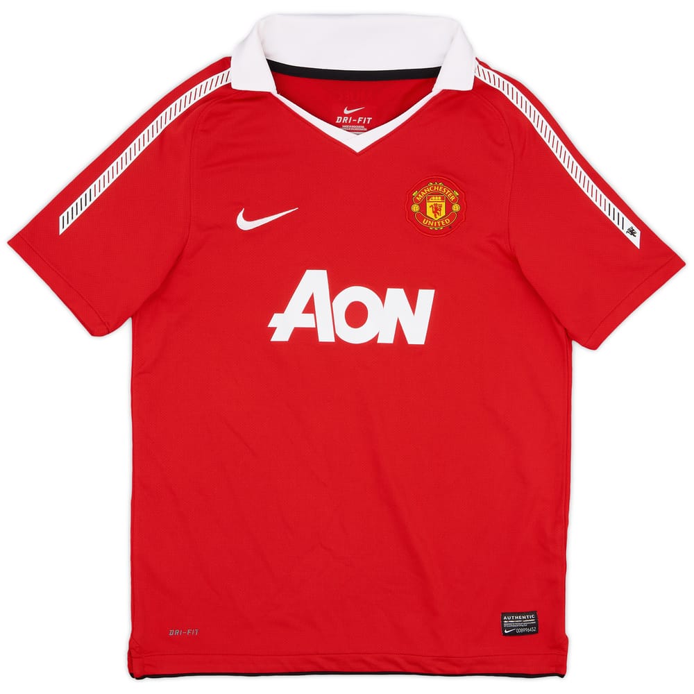 2010-11 Manchester United Home Shirt - 8/10 - (L.Boys)