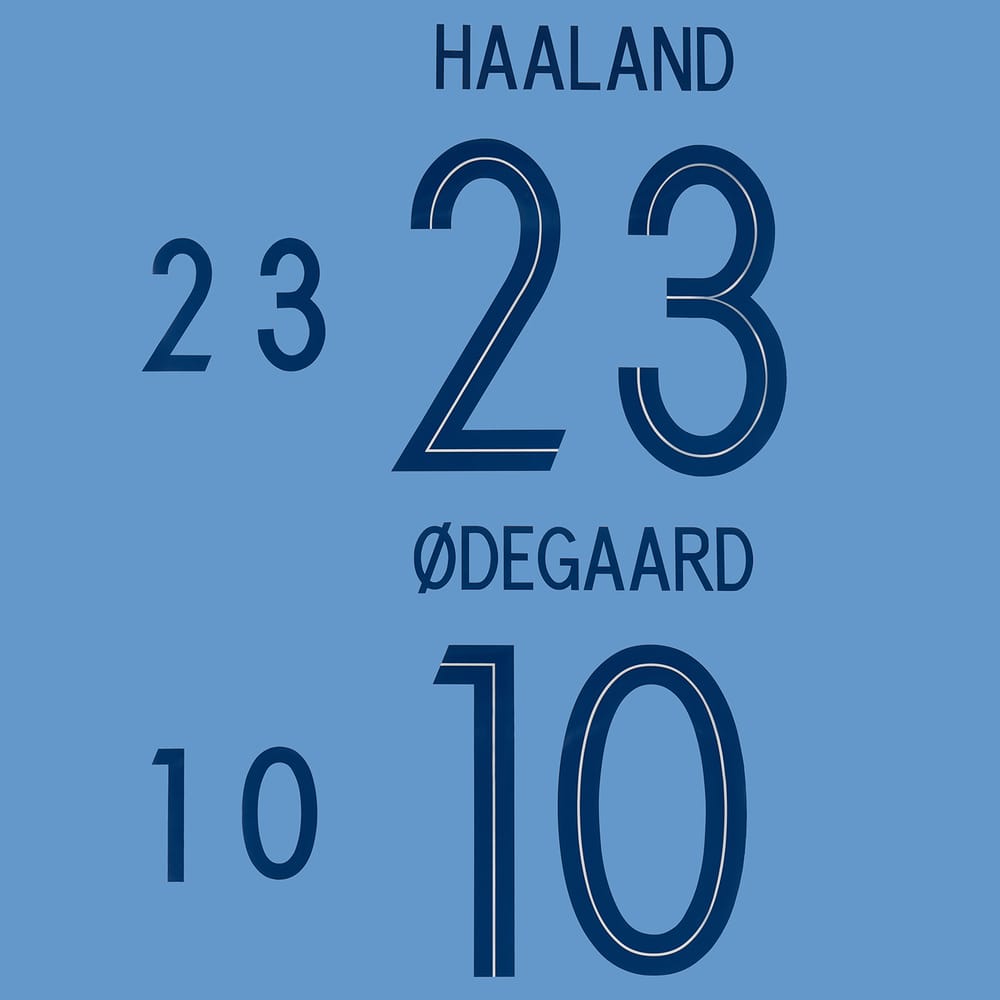 2020-22 Norway Away Name Set