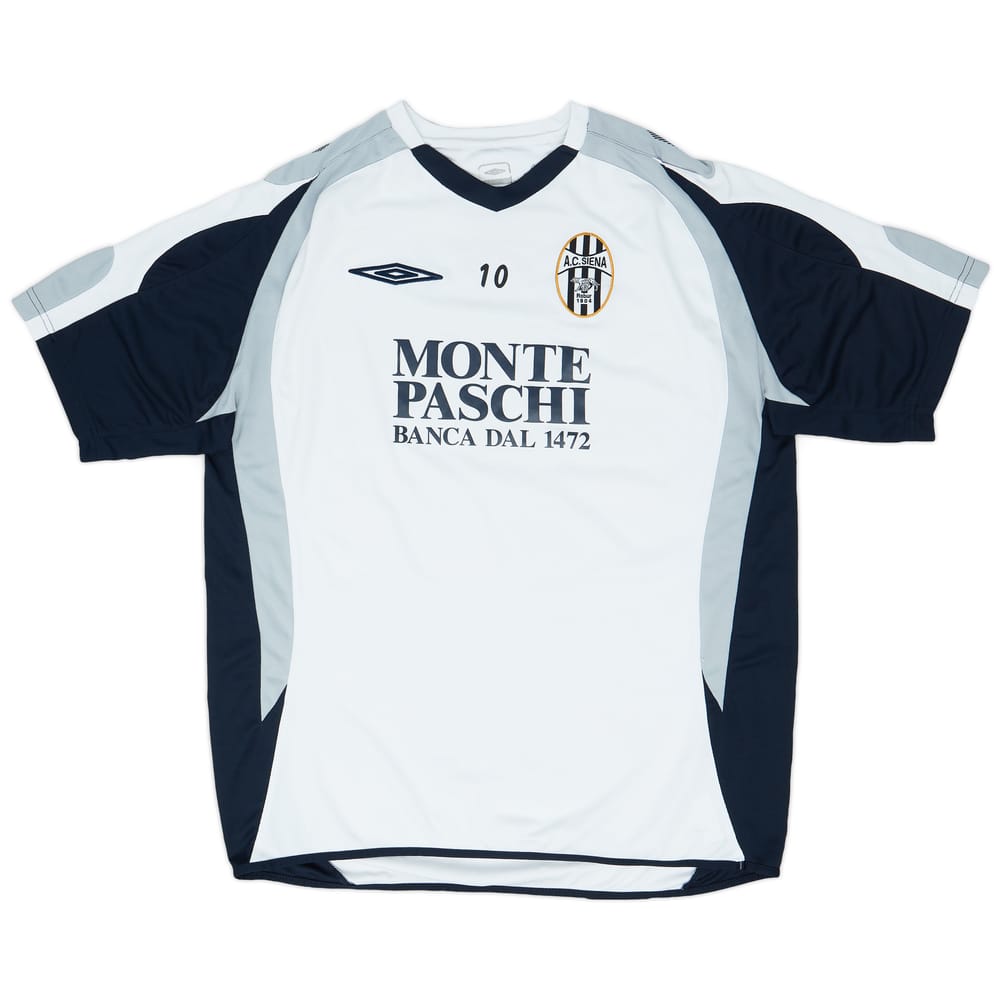 2007-08 Siena Umbro Player Issue Training Shirt #10 - 8/10 - (XL)