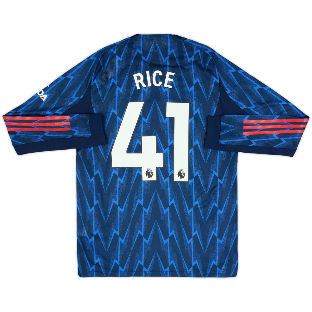 2025-26 Arsenal Authentic Away L/S Shirt Rice #41