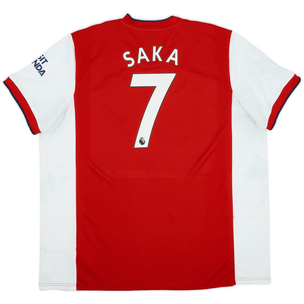 2021-22 Arsenal Home Shirt Saka #7 - 6/10 - (3XL)