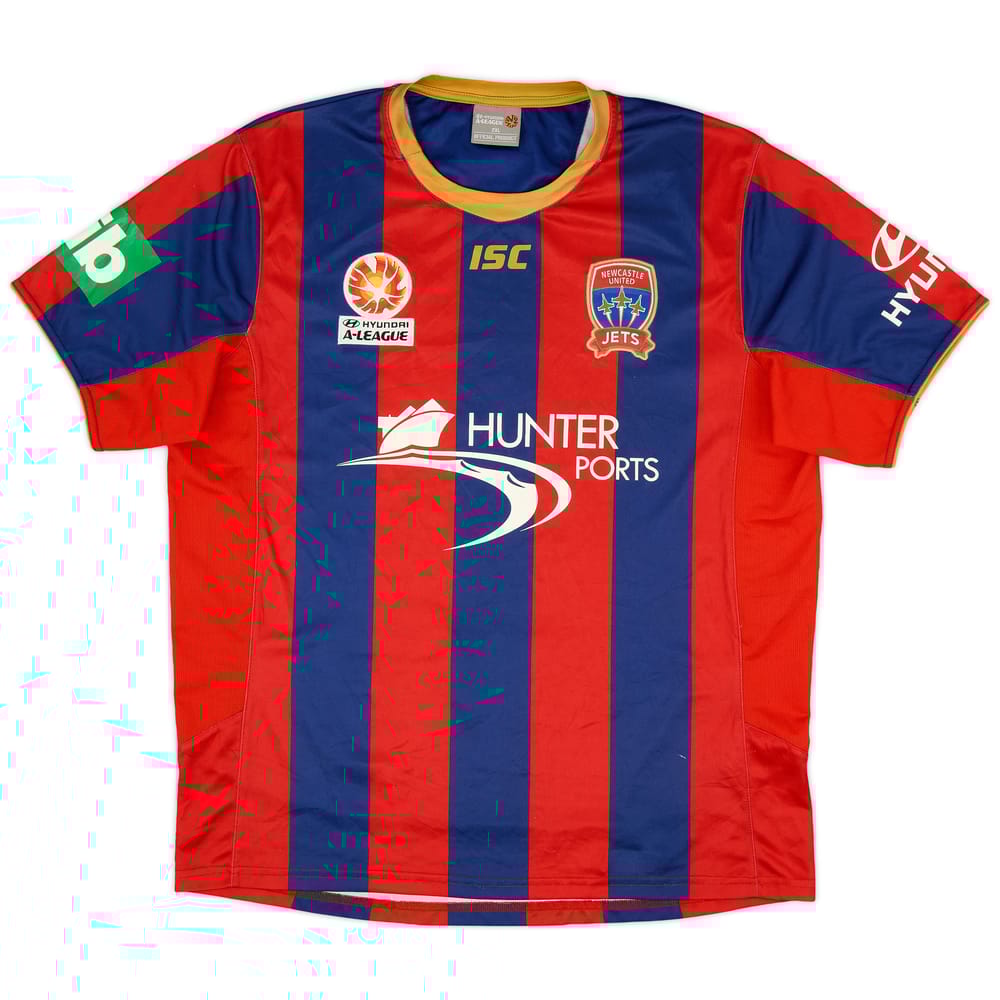 2013-14 Newcastle Jets Home Shirt - 6/10 - (XXL)