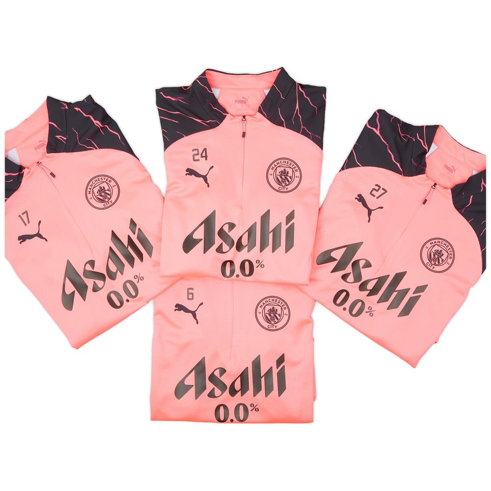2023-24 Manchester City Player Issue 1/4 Zip Training Top # - 7/10
