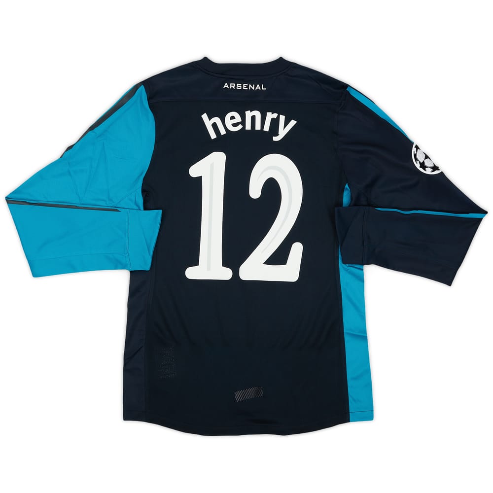 2011-12 Arsenal Player Issue Away L/S Shirt Henry #12 (M)