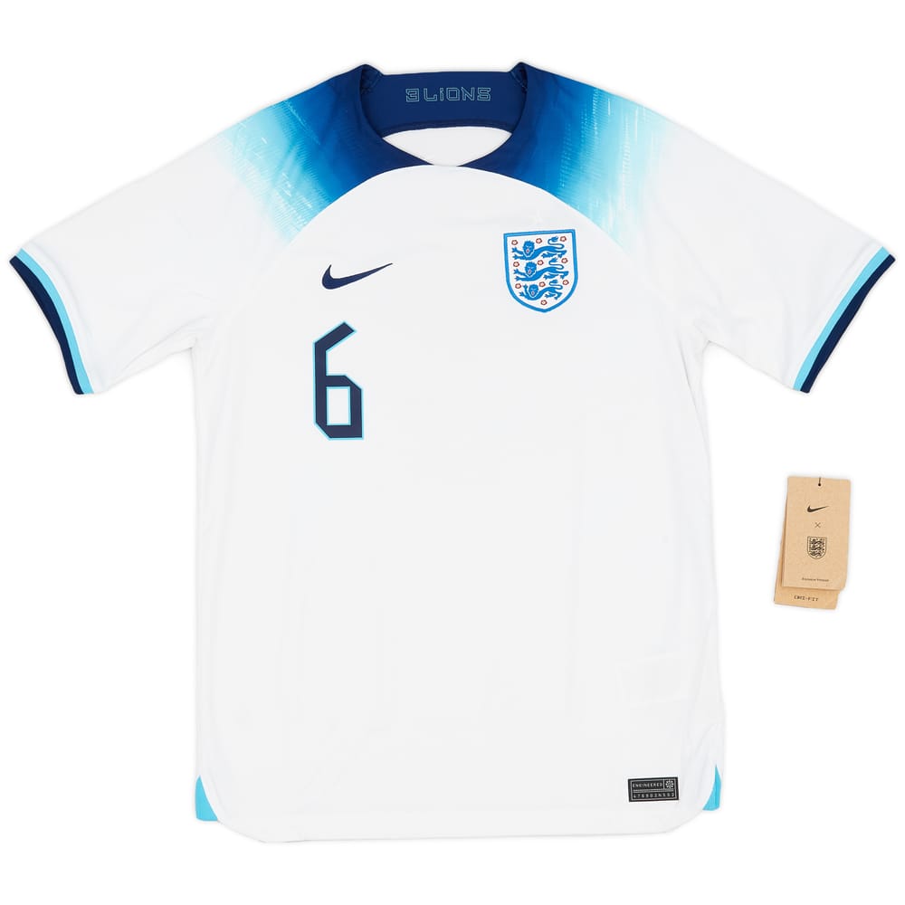 2022-23 England Home Shirt #6 (XL.Boys)