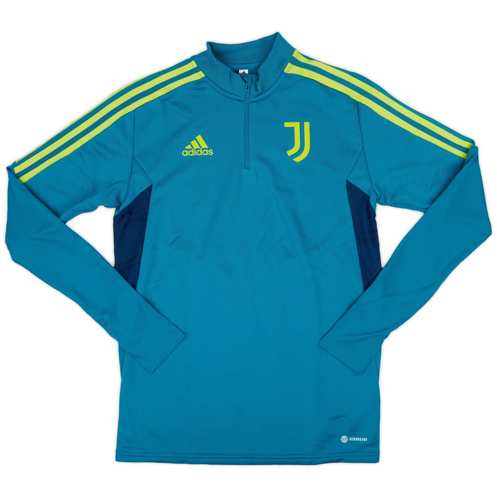 2022-23 Juventus adidas 1/4 Zip Training Top - 9/10 - (S)