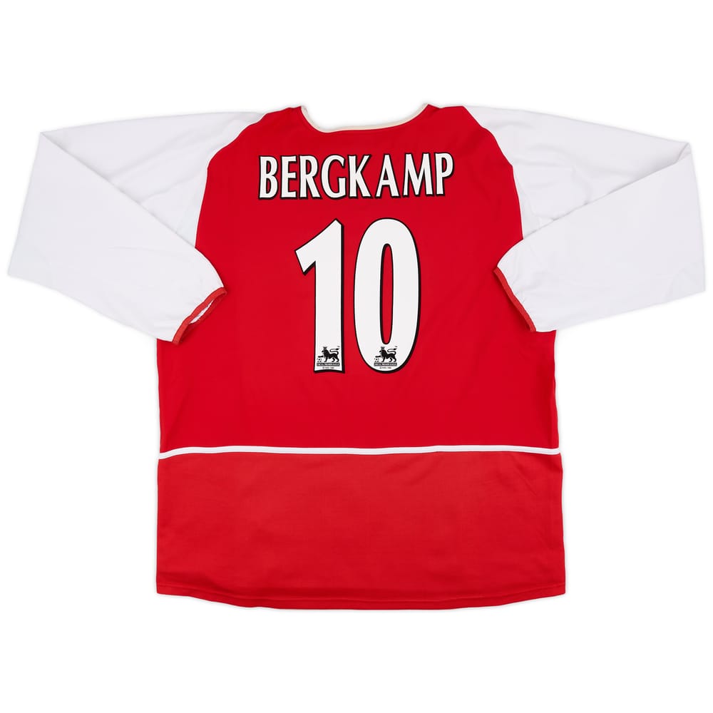 2002-04 Arsenal Home L/S Shirt Bergkamp #10 - 9/10 - (3XL)