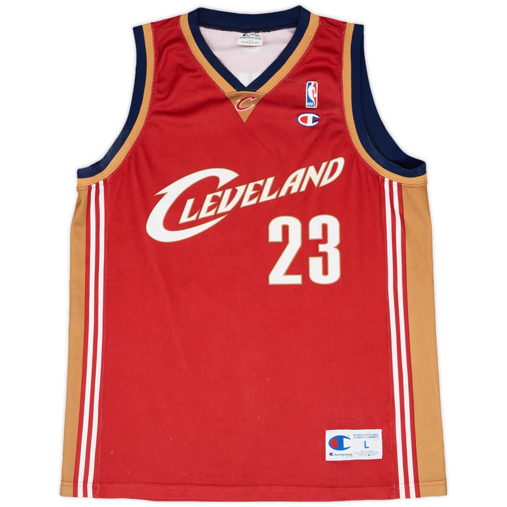 2003-10 Cleveland Cavaliers James #23 Champion Away Jersey - 7/10 - (L)