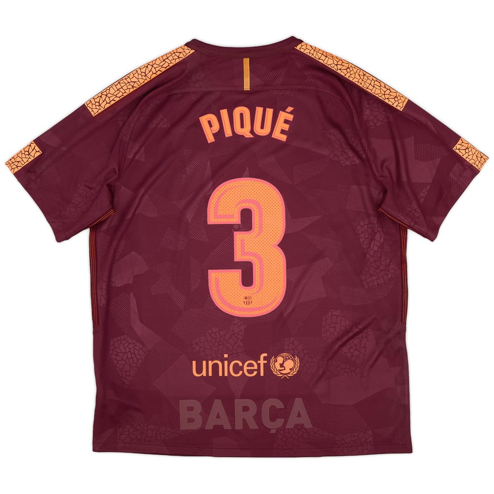 2017-18 Barcelona Third Shirt Pique #3 (XL)