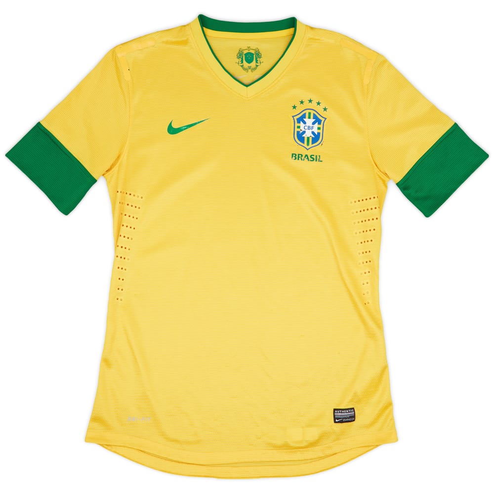 2012-13 Brazil Authentic Home Shirt - 5/10 - (L)