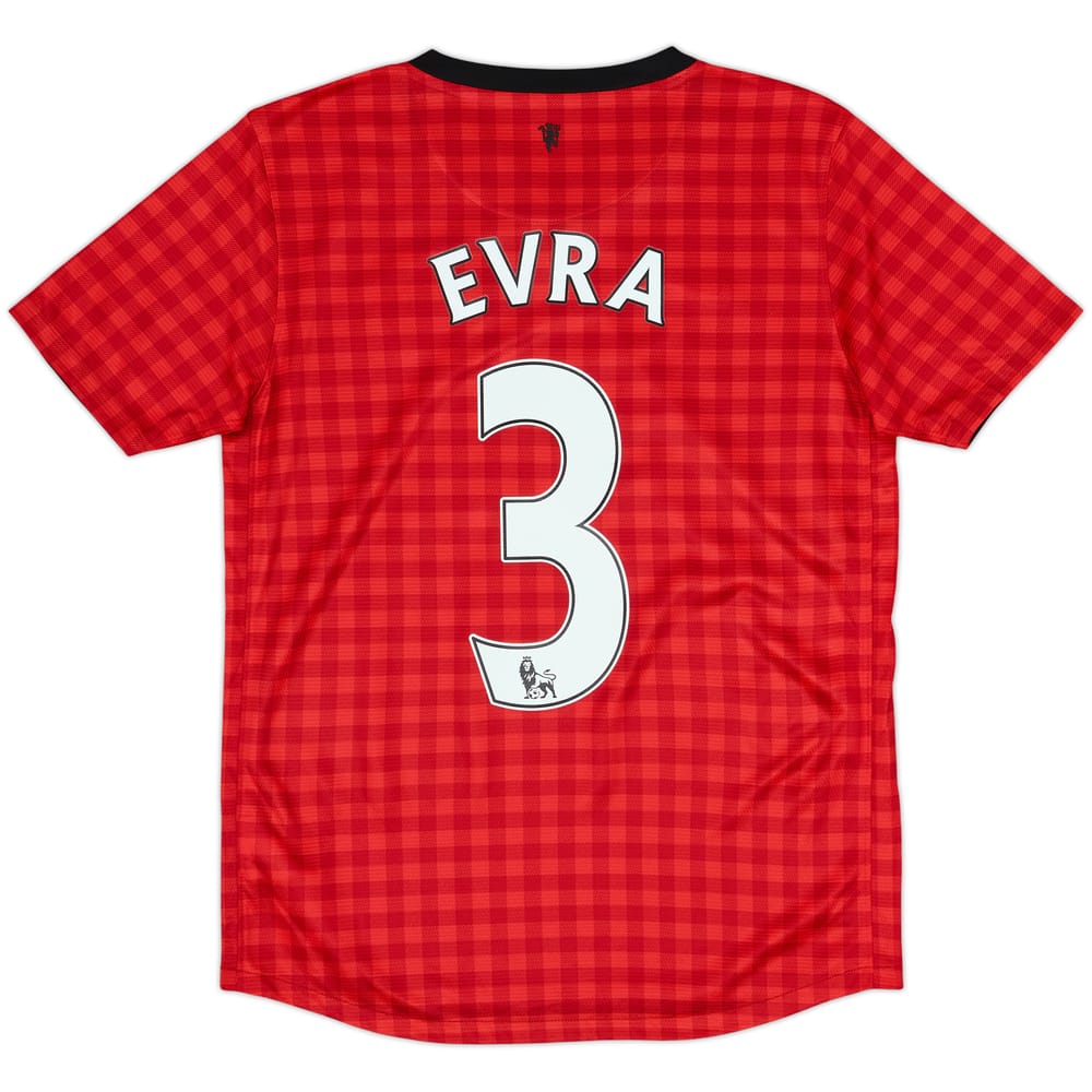 2012-13 Manchester United Home Shirt Evra #3 - 9/10 - (13-14 Years)